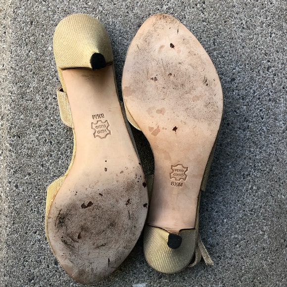 3 🟪 for $40 
Gold Sling Backs by J Renee EUC sz 8.5 - Picture 8 of 9